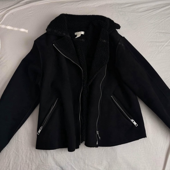 Black biker jacket - Picture 2 of 3